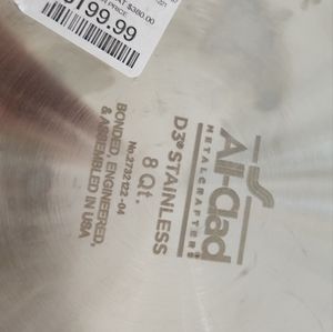 All-Clad D3 Compact Stainless Steel Stock Pot.